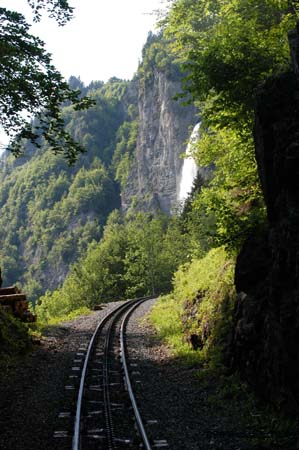 Einfahrt Schwarzfluhtunnel